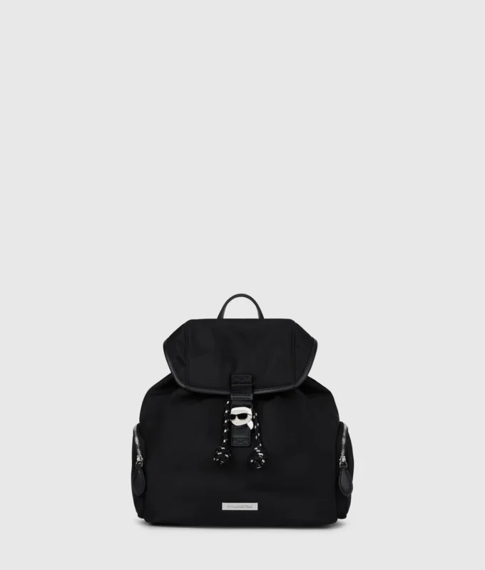 Ikon nylon kleine rugzak met klep