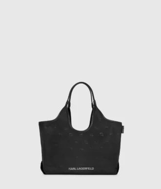 Ikon nylon tote bag met all-over print
