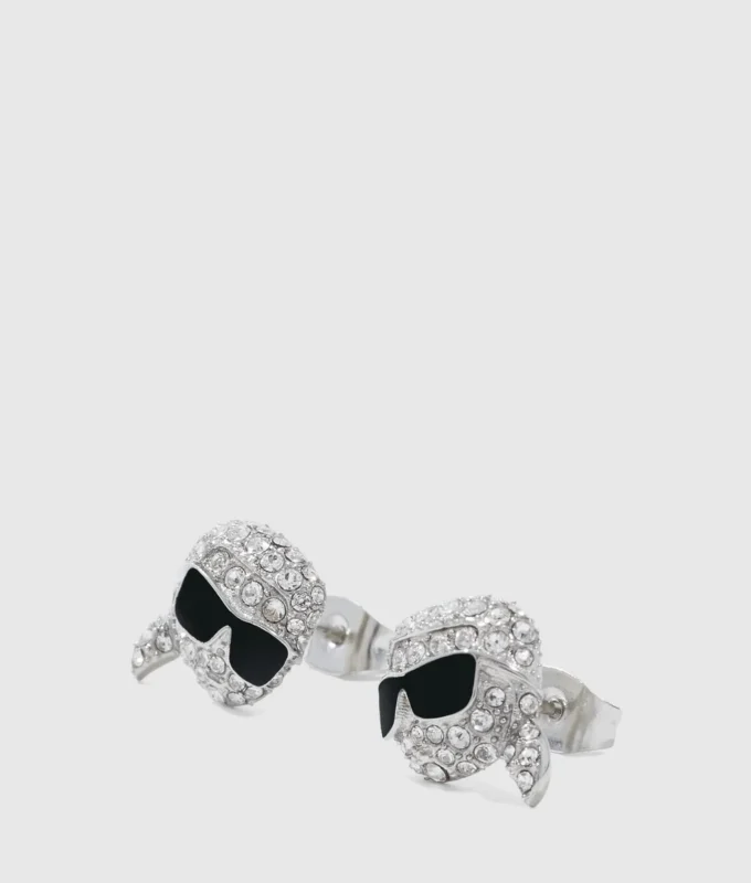 IKON PAVÉ KARL CHARM OORBELLEN