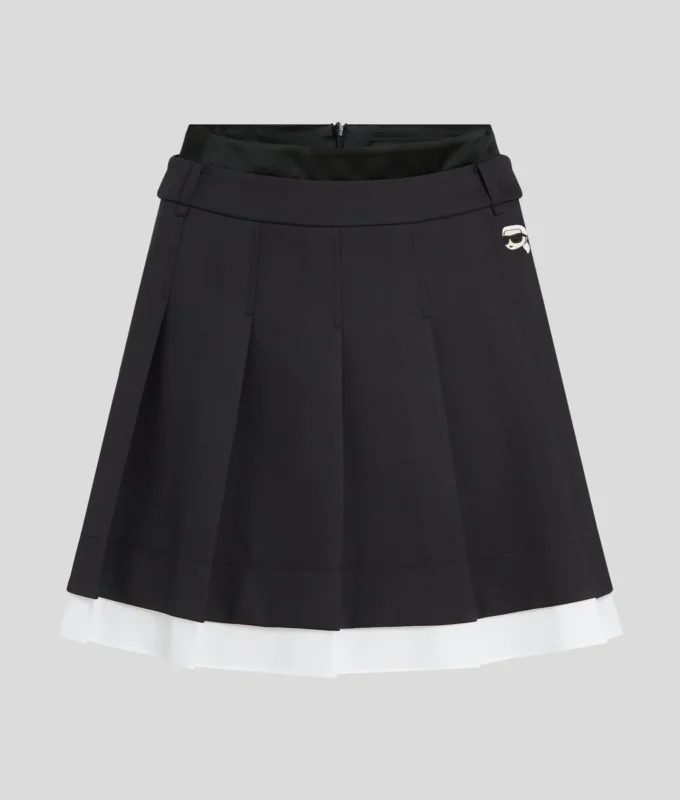 IKON PLEATED MINI SKIRT