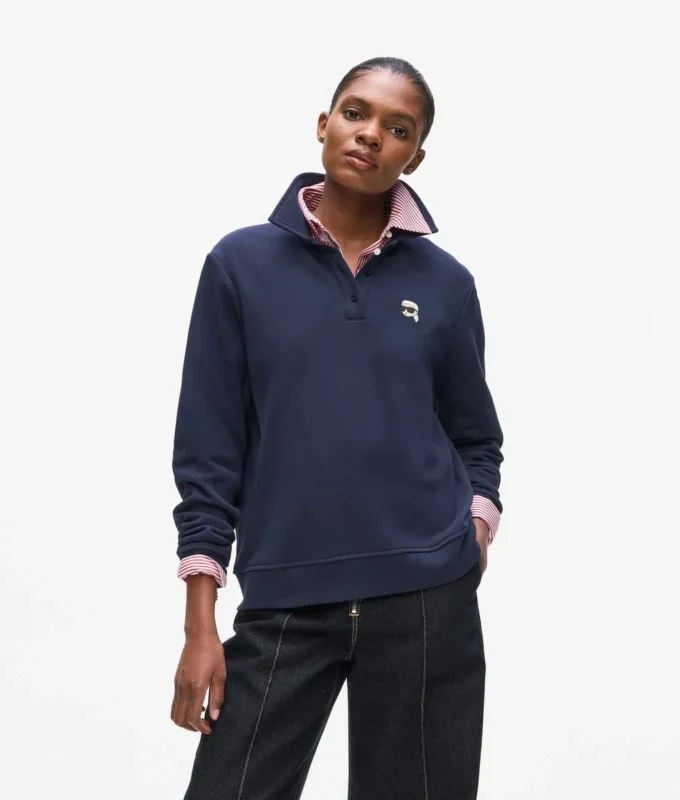 Ikon poloshirt met lange mouwen