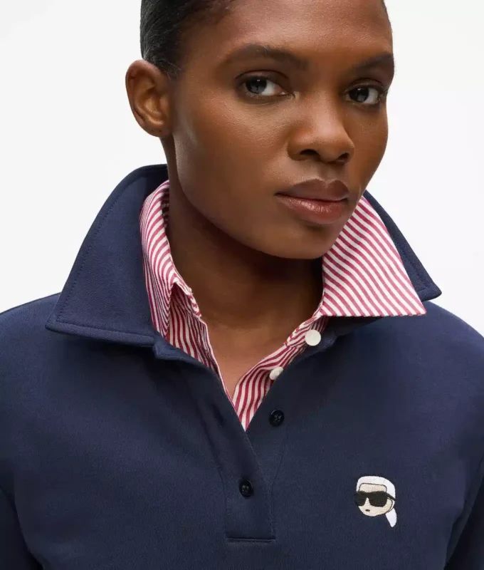 Ikon poloshirt met lange mouwen