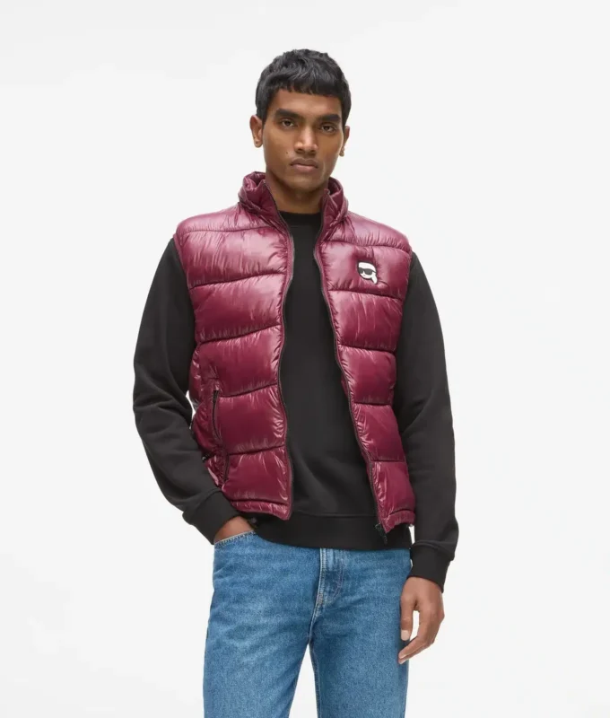 Ikon puffer vest met capuchon