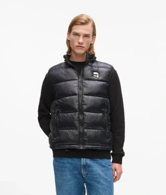 Ikon puffer vest met capuchon