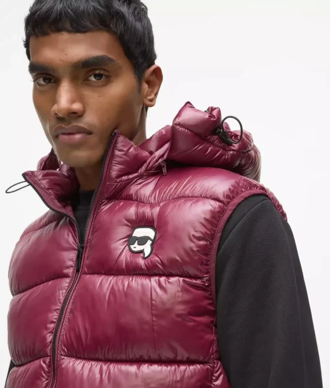 Ikon puffer vest met capuchon