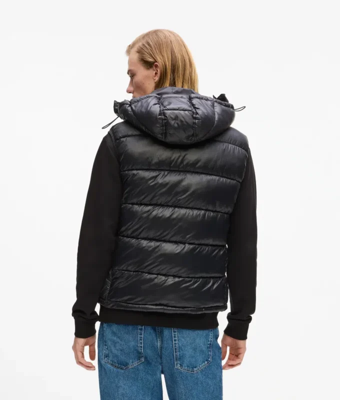 Ikon puffer vest met capuchon