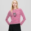 IKON STRIPE T-SHIRT MET LANGE MOUWEN