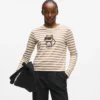 IKON STRIPE T-SHIRT MET LANGE MOUWEN