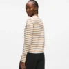 IKON STRIPE T-SHIRT MET LANGE MOUWEN