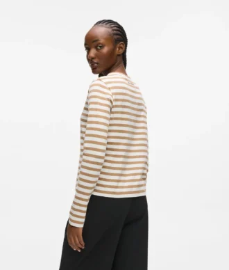 IKON STRIPE T-SHIRT MET LANGE MOUWEN