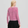 IKON STRIPE T-SHIRT MET LANGE MOUWEN