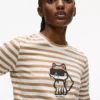 IKON STRIPE T-SHIRT MET LANGE MOUWEN