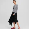 IKON STRIPE T-SHIRT MET LANGE MOUWEN