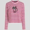 IKON STRIPE T-SHIRT MET LANGE MOUWEN
