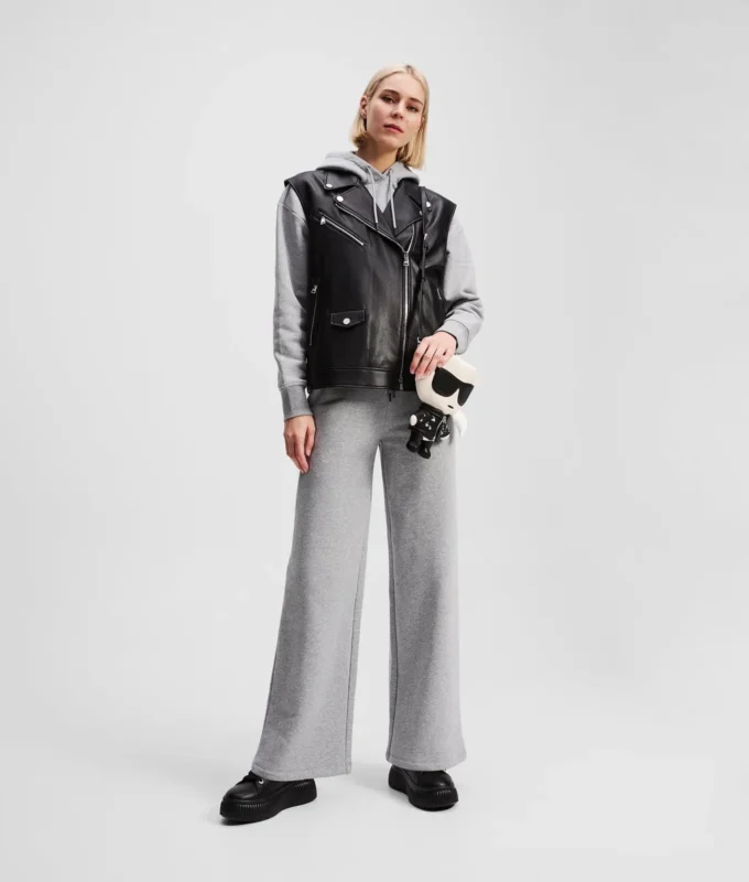 IKON SWEATPANTS MET WIJDE PIJP