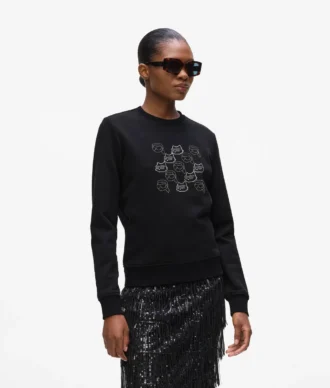 Ikon-sweatshirt met strass