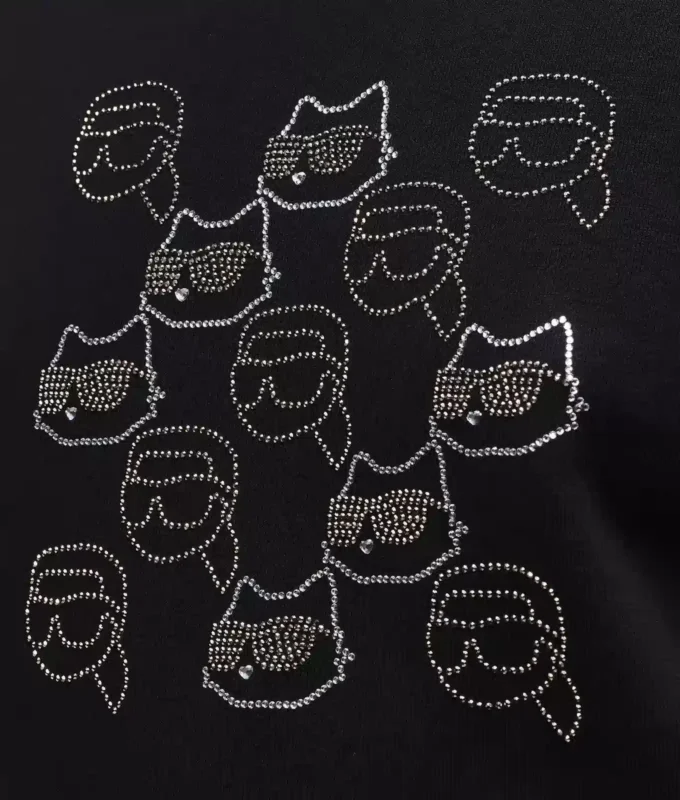Ikon-sweatshirt met strass