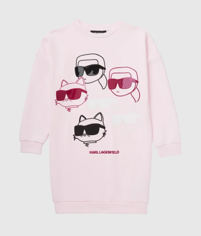 Ikon-sweatshirtjurk voor meisjes