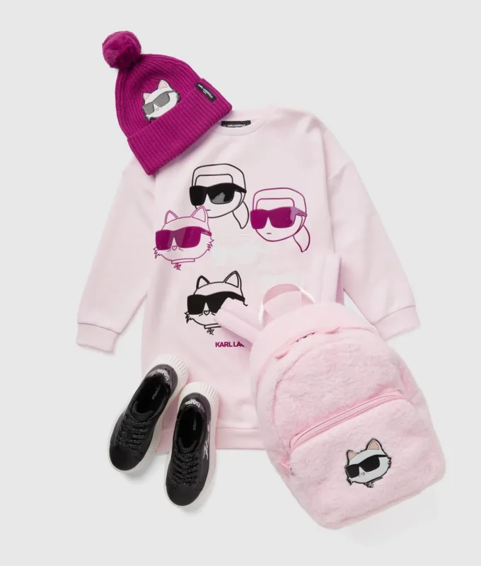 Ikon-sweatshirtjurk voor meisjes