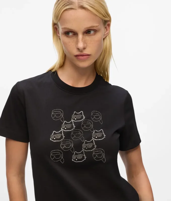 Ikon T-shirt met strass