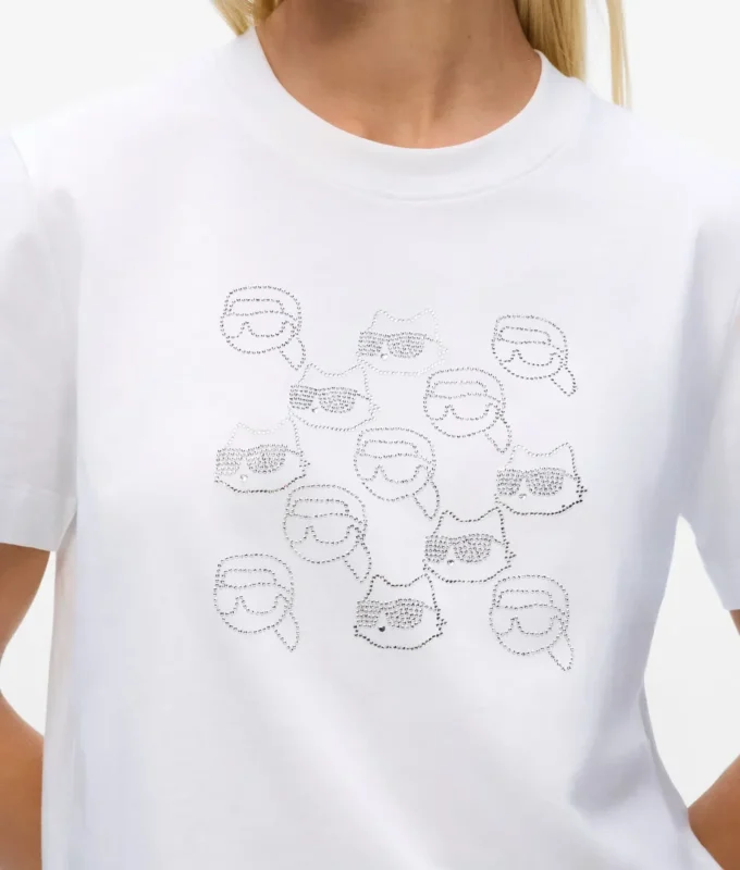 Ikon T-shirt met strass