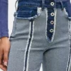 Inside-out rechte jeans