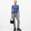 Inside-out rechte jeans