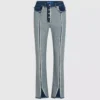 Inside-out rechte jeans