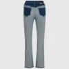 Inside-out rechte jeans