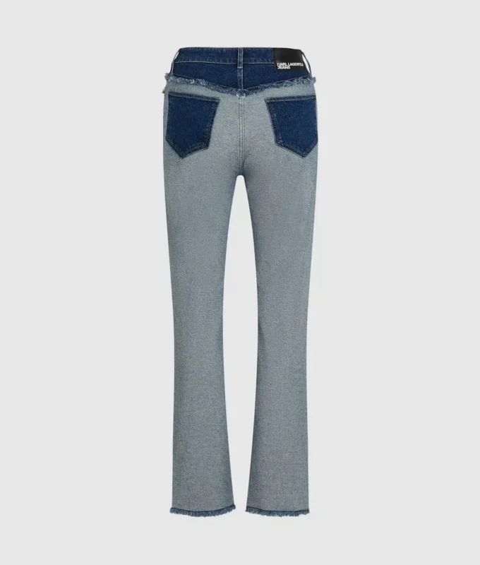 Inside-out rechte jeans