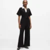 Jumpsuit met kenmerkende kraag