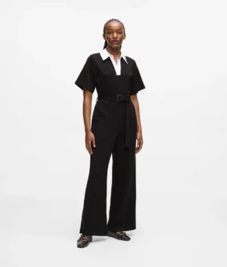 Jumpsuit met kenmerkende kraag
