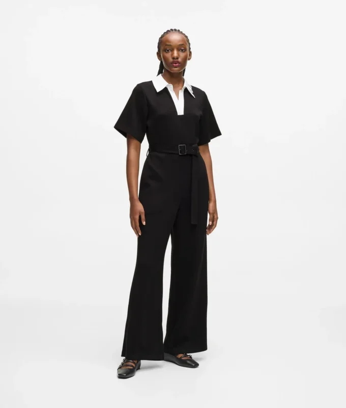 Jumpsuit met kenmerkende kraag
