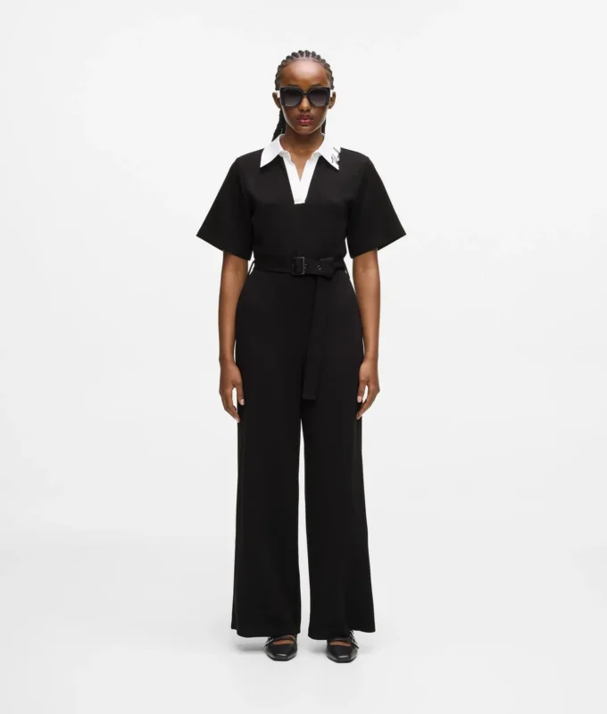 Jumpsuit met kenmerkende kraag