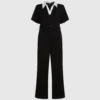 Jumpsuit met kenmerkende kraag