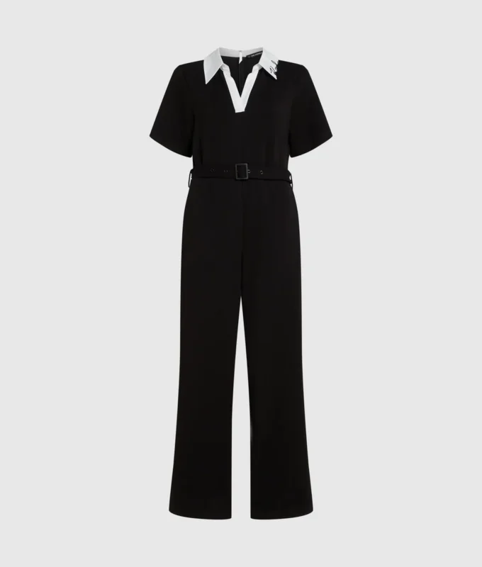 Jumpsuit met kenmerkende kraag