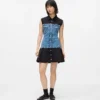 Jurk met denim lijfje