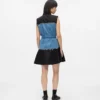 Jurk met denim lijfje