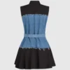 Jurk met denim lijfje