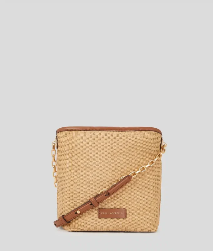 K/Autograph geweven kleine bucket bag