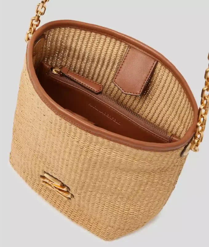 K/Autograph geweven kleine bucket bag