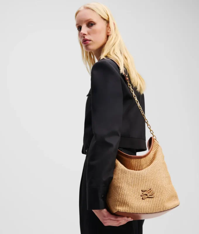 K/Autograph geweven middelgrote bucket bag