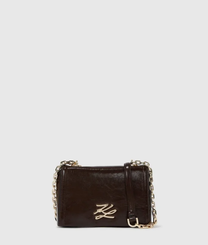 K/Autograph glanzende crossbodytas