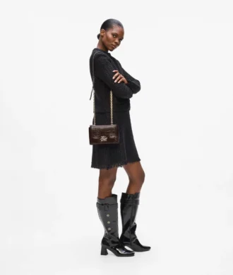 K/Autograph glanzende crossbodytas