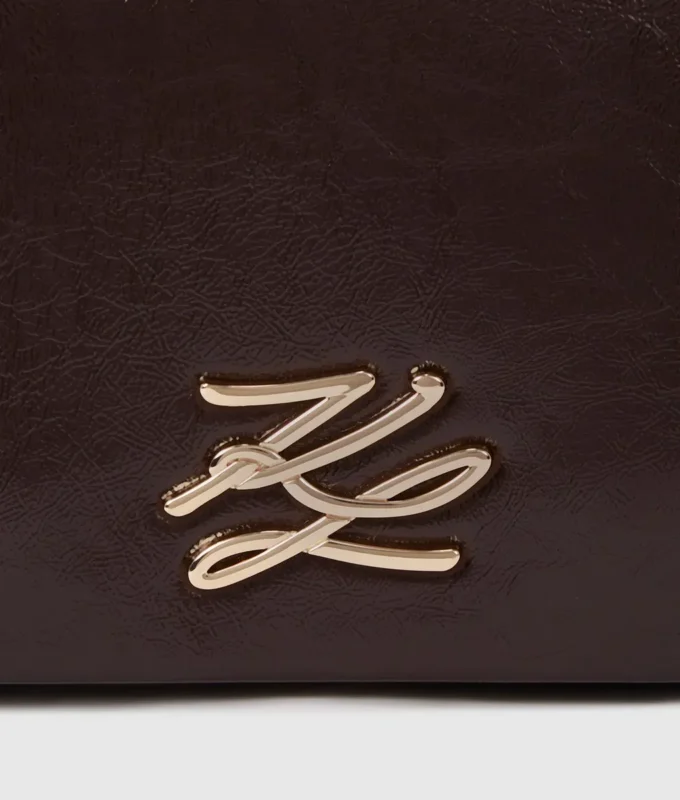 K/Autograph glanzende crossbodytas