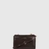 K/Autograph glanzende crossbodytas