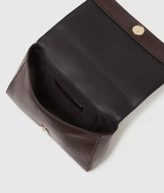 K/Autograph glanzende crossbodytas
