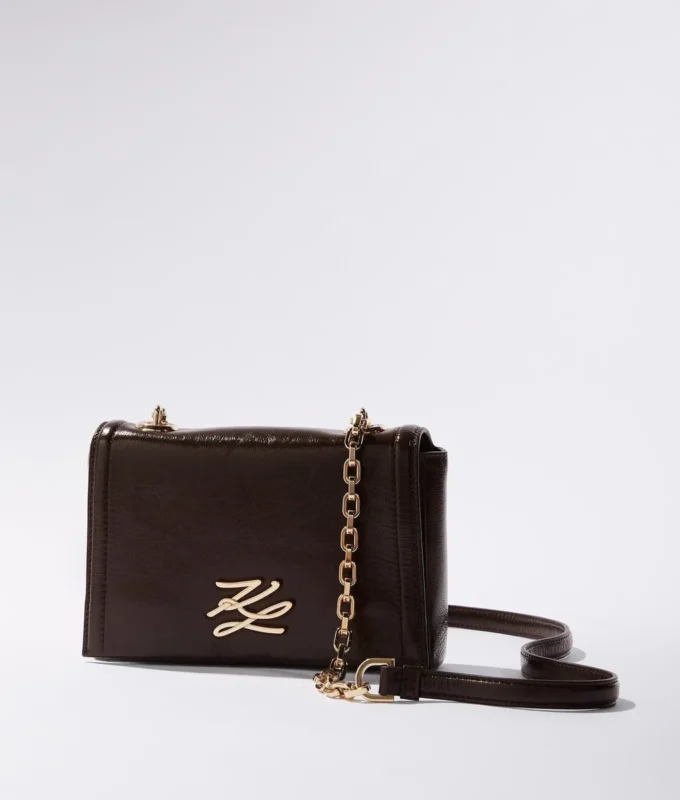 K/Autograph glanzende crossbodytas