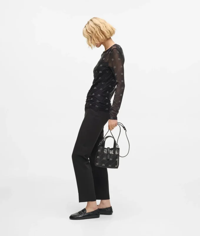 K/Autograph handtas met hangslot en strass
