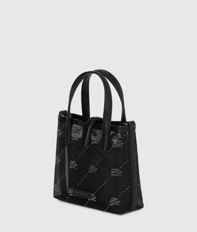 K/Autograph handtas met hangslot en strass